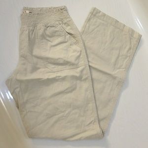 Linen khaki pants